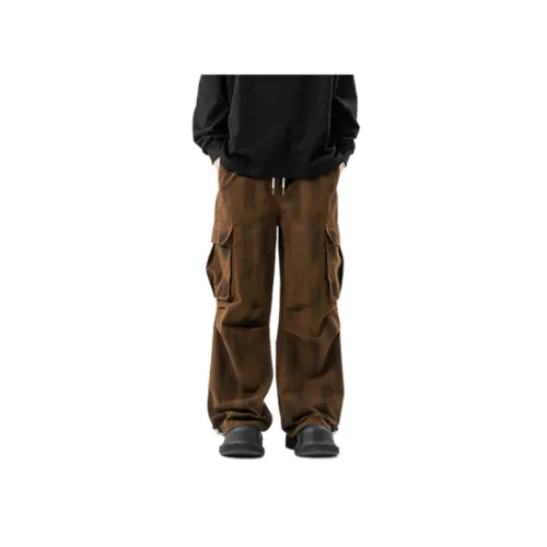 Distressed Multi-pocket Overalls Casual Pants