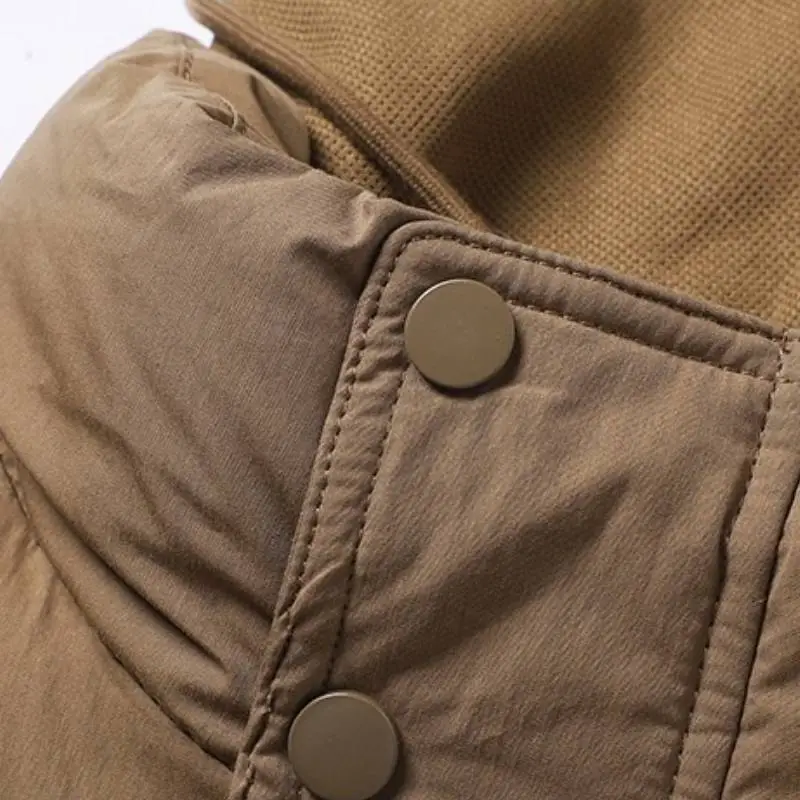 Casual Loose Cotton Blended Fabric Quilted Jacket-4