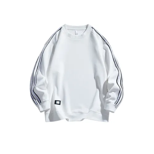 Ins Side Stripe Crewneck Sweatshirt