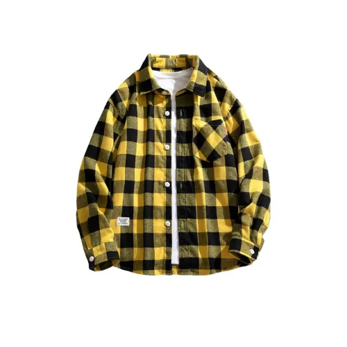 Plaid Plus Size Fashionable Long Sleeve Shirt