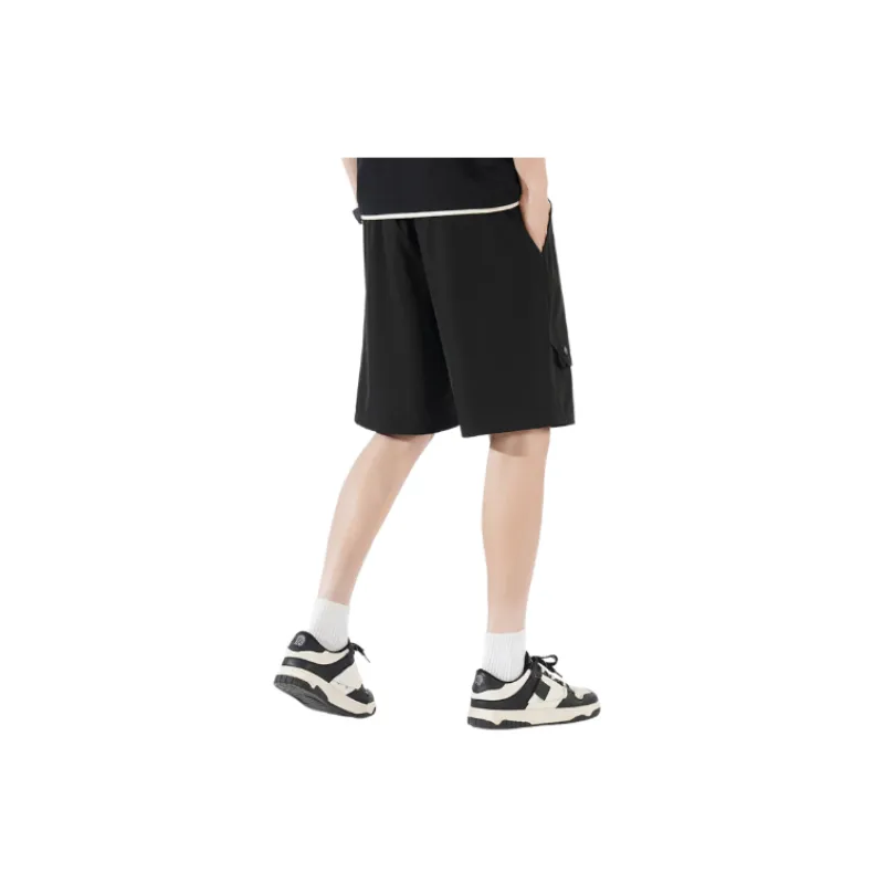 Casual Loose Polyester Cargo Shorts-1
