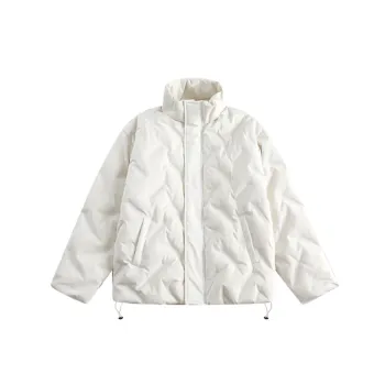 Pleated Simple Loose Solid Color Warm Cold resistant Jacket Outdoor