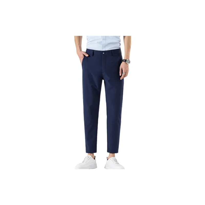 Casual Business Blended Synthetic Fabrics Suit Trousers-6