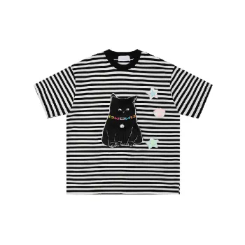 Cute Embroidered 100% Cotton T Shirt Unisex