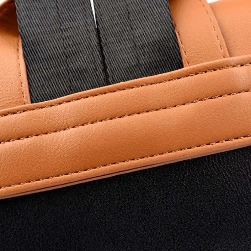 Simple Contrast Color Backpack-8