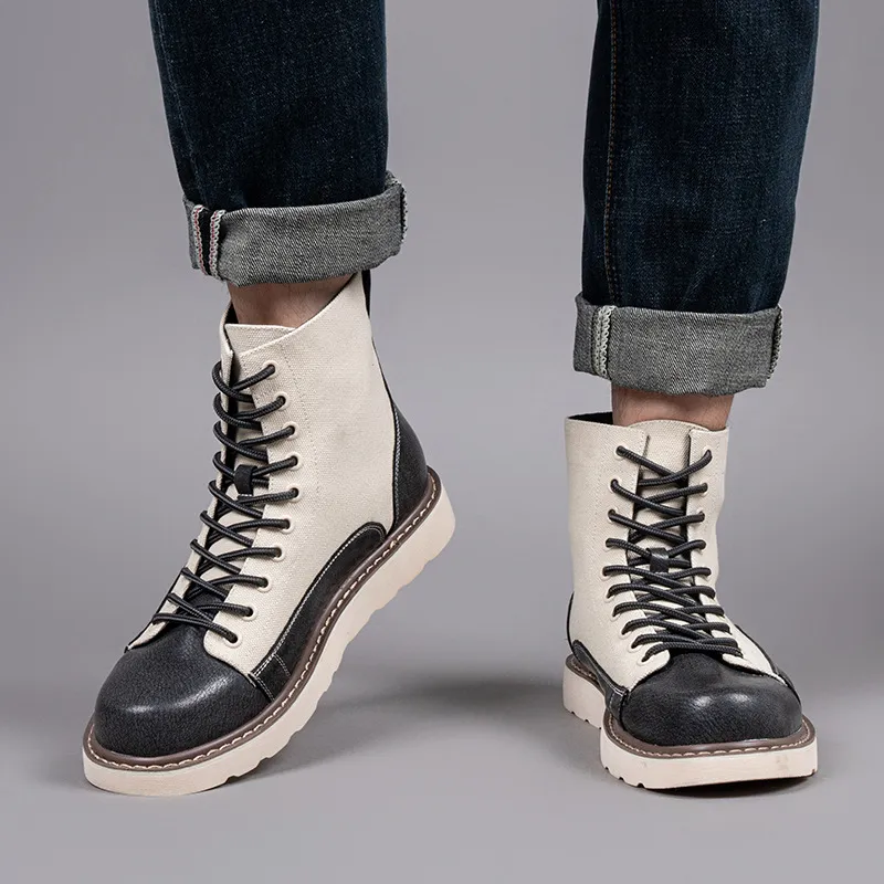 Simple Retro Outdoor Boots-1