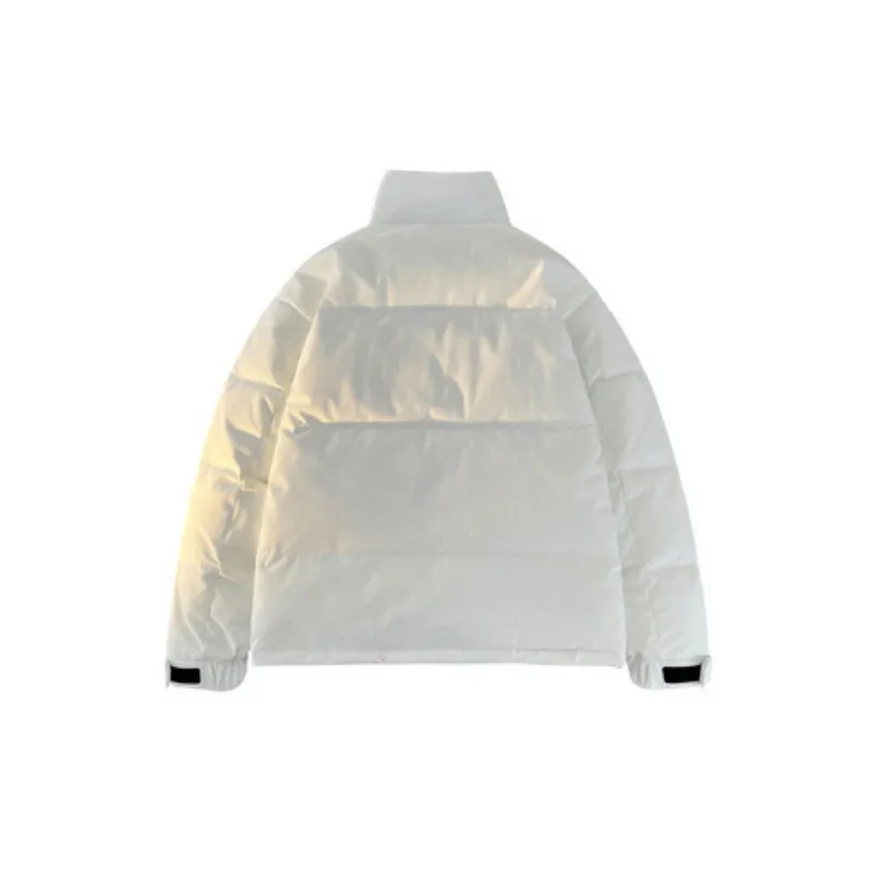 Simple Basics White Duck Down Jacket-6