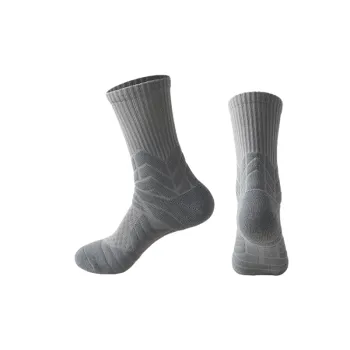 Plain Sporty Polyester Mid Calf Sock