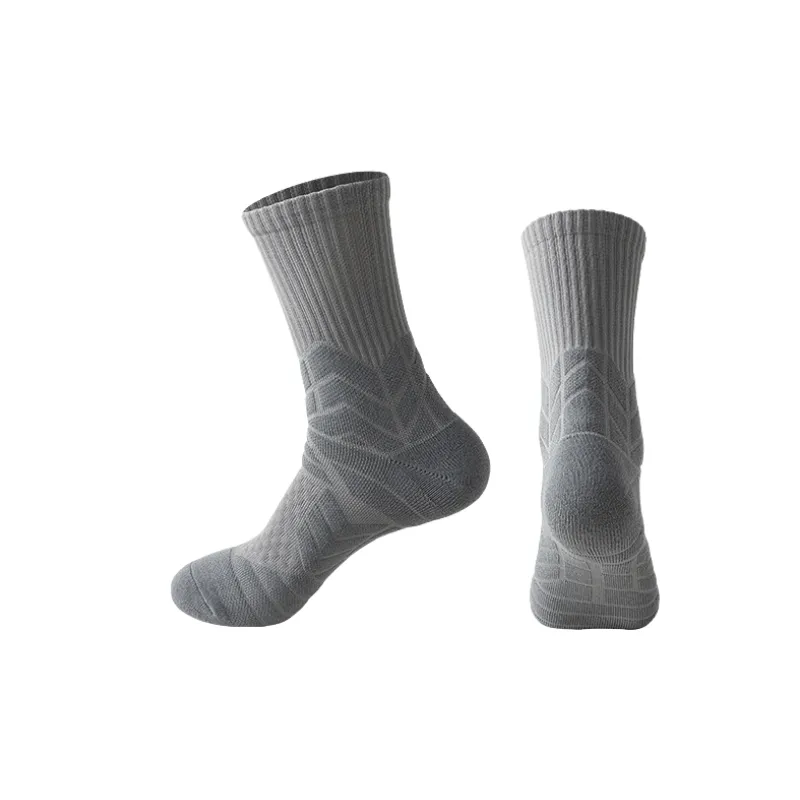 Plain Sporty Polyester Mid Calf Sock-0