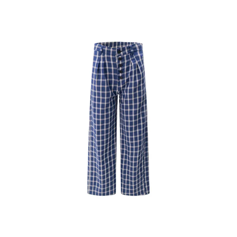Trendy Street Cotton Blended Fabric Casual Pants Unisex-0