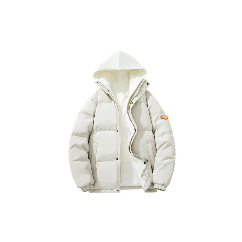 Trendy Loose White Duck Down Jacket-4