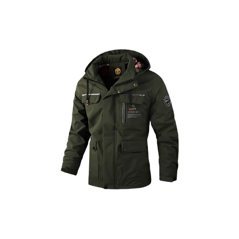 Casual Trendy Blended Synthetic Fabrics Jacket-0