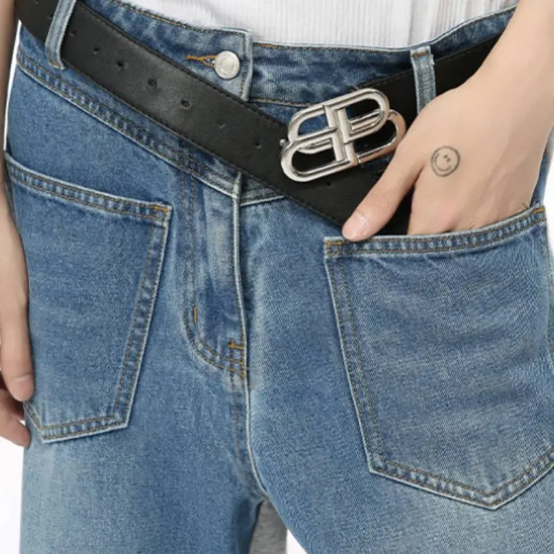Wide Leg Casual Jeans-3