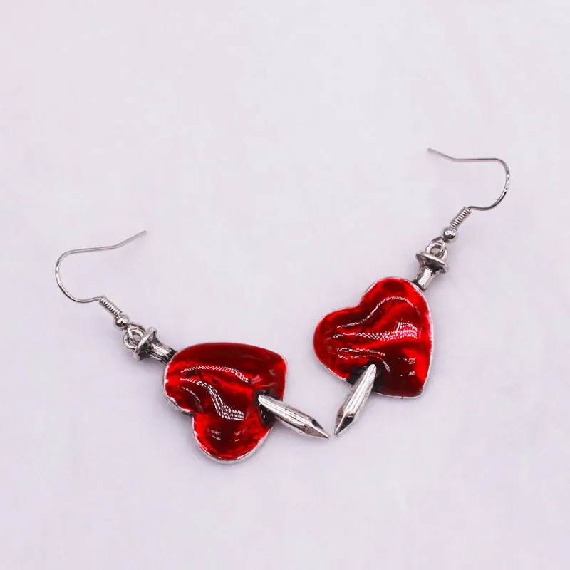 Funky Christmas Heart Earring-2