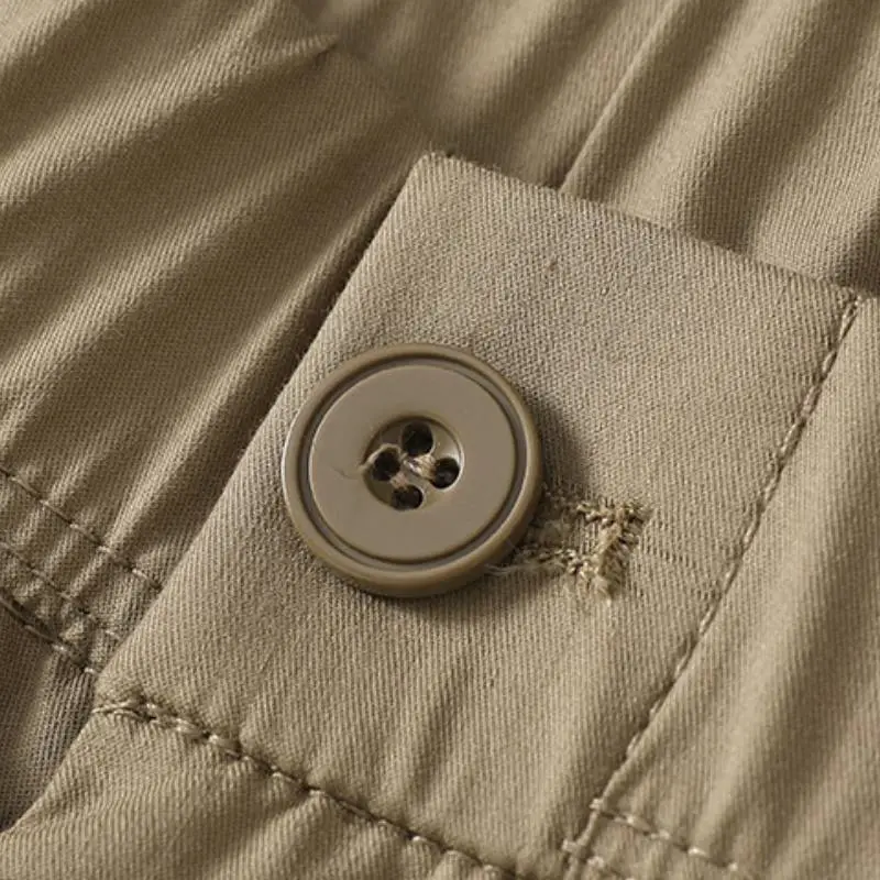 Simple Plain Cotton Casual Shorts Unisex-6