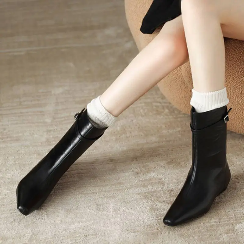Simple Plain Knee High Boots-4