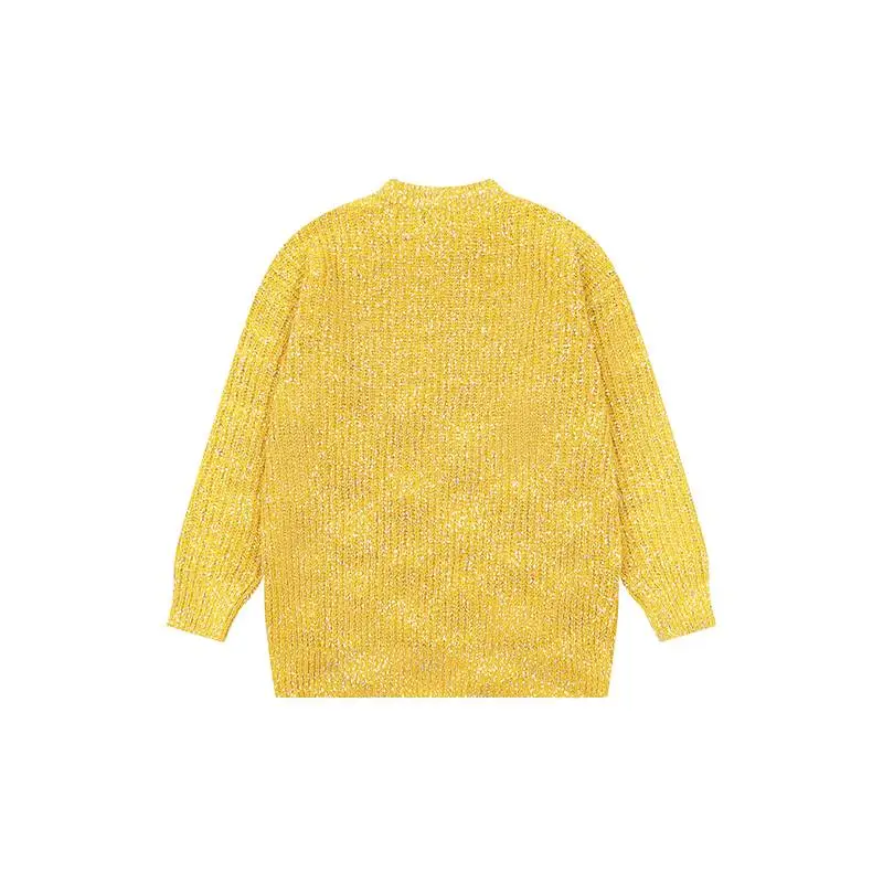 Retro Embroidery Cotton Blended Fabric Sweater-1