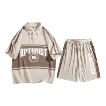 Trendy Short Sleeved Versatile T Shirt Sports Suit