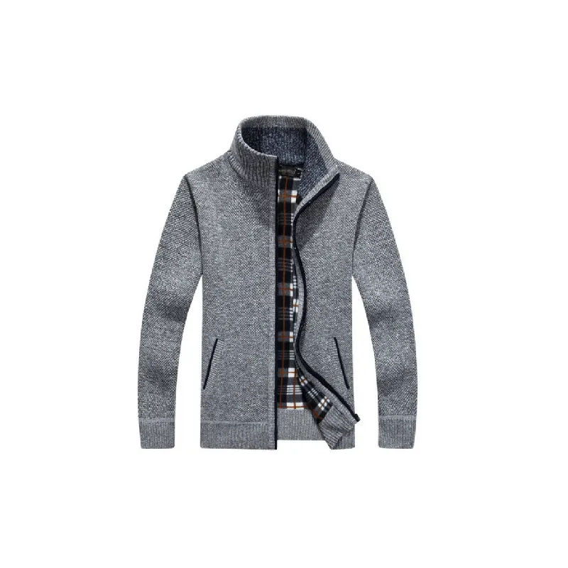 Casual Zipper Sweater-0