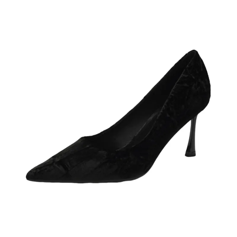Fashionable Ruched High Heels-0