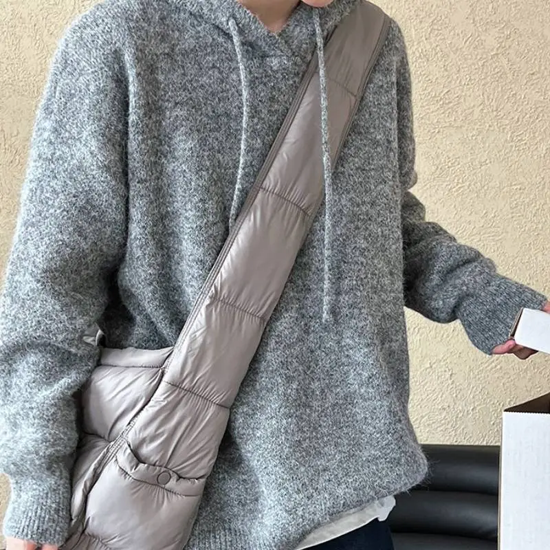Loose Fashionable Polyester Sweater-1