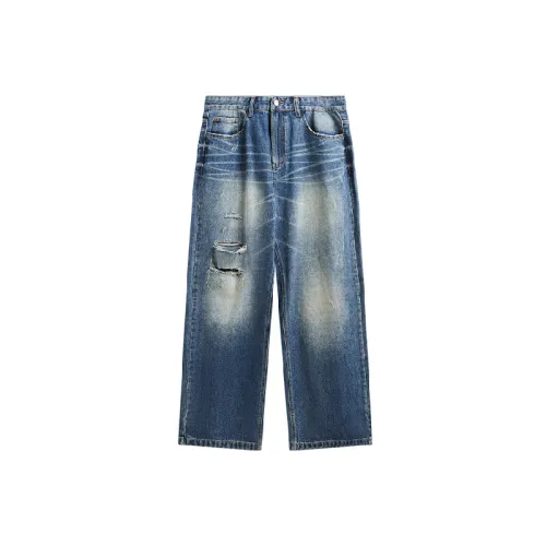 Retro Straight Leg Jeans