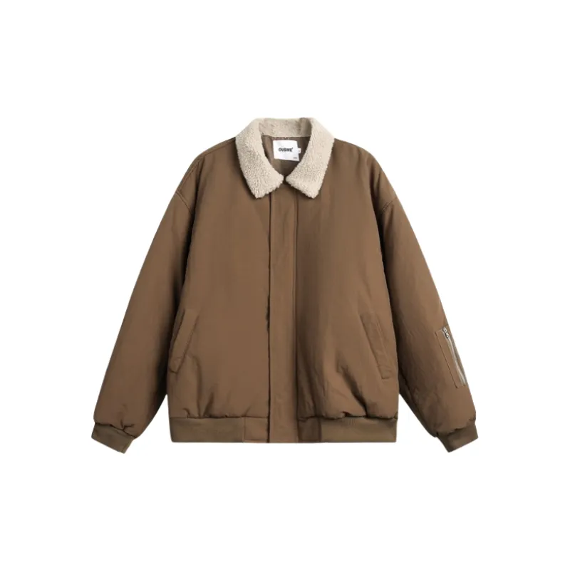 Retro Warming Blended Synthetic Fabrics Quilted Jacket-0