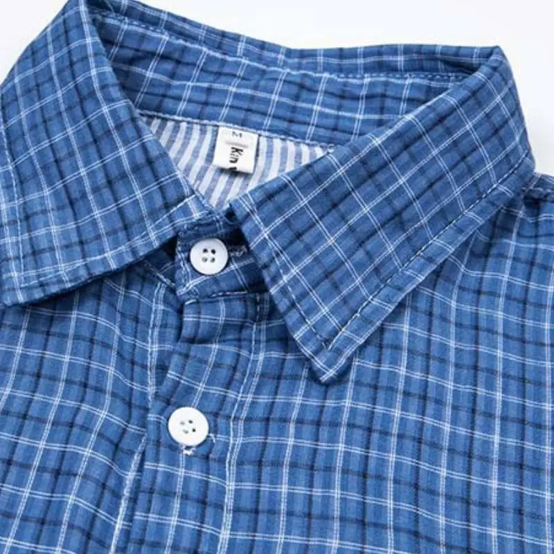 Fashion Embroidered Cotton Blended Fabric Shirt-4