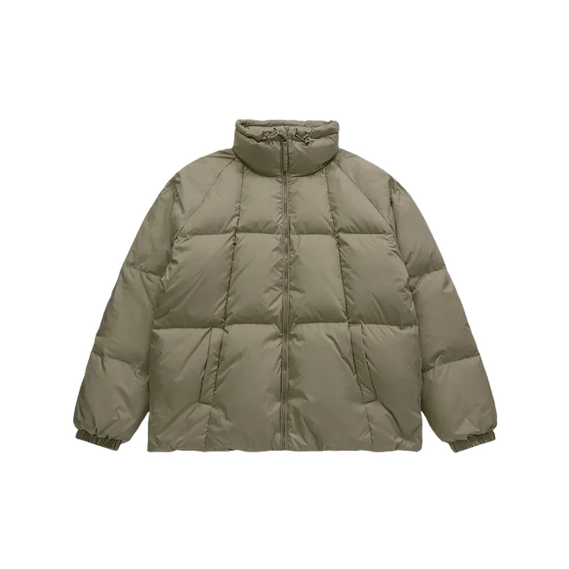 Simple Basics White Duck Down Jacket-10