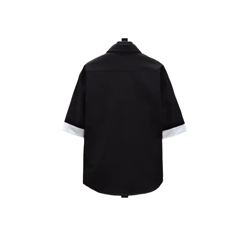 Trendy Five Point Sleeve Workwear Shirt-1