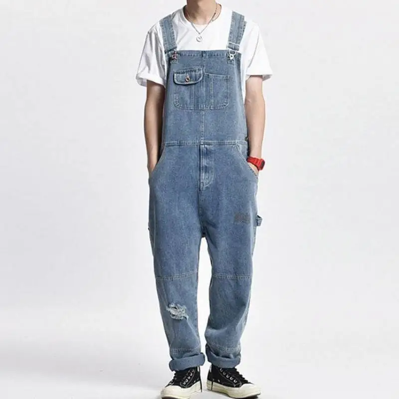 Retro Trendy Blended Synthetic Fabrics Overall-6