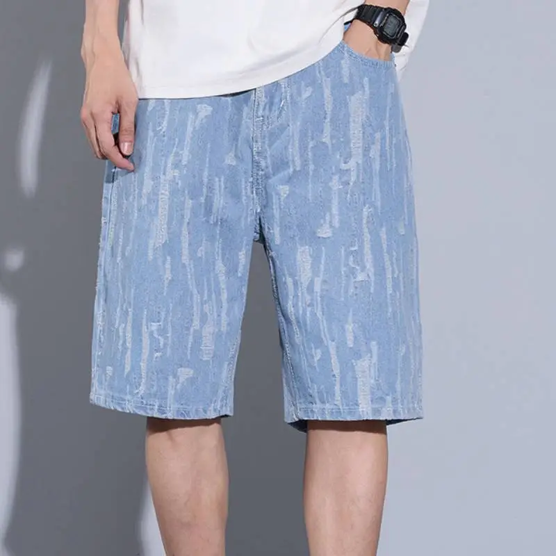 Trendy Fashionable Denim Shorts-2