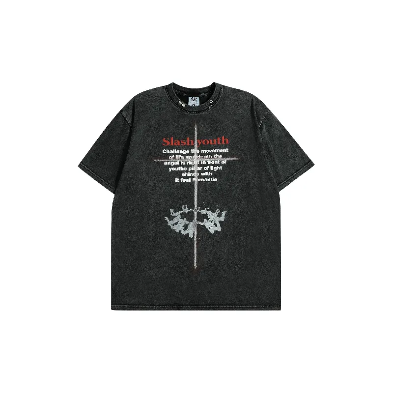 Fashionable Loose 100% Cotton T Shirt-2
