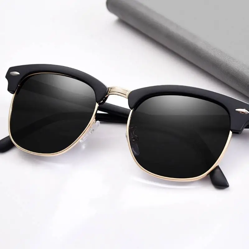 Retro Plain Sunglasses Unisex-4