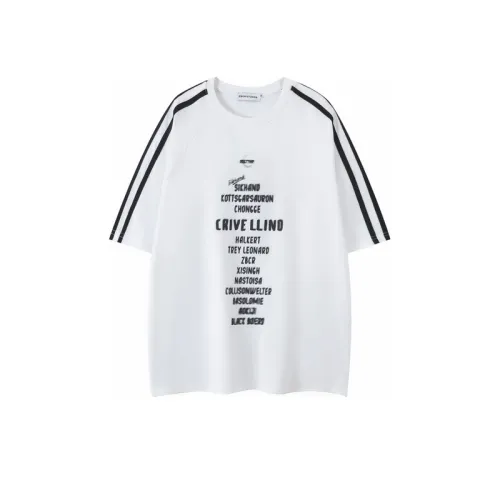 Retro Printed Ribbon Raglan Crewneck T-shirt