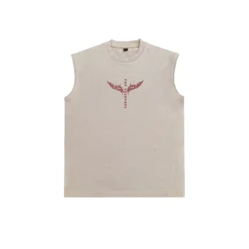 New Wings Letter Print Vest