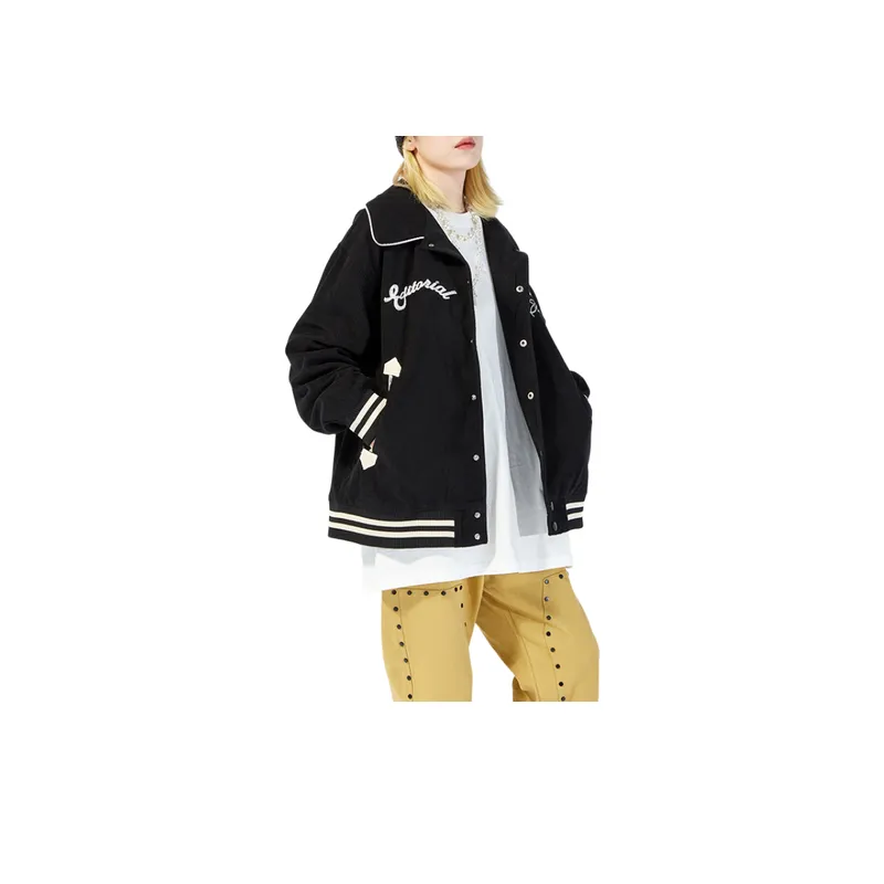 Tide Street Style Clown Flame With Embroidery Jacket-2