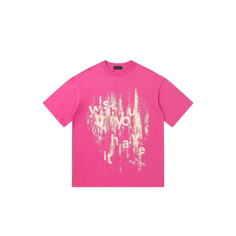 Ink Splashed Cotton T Shirt-10