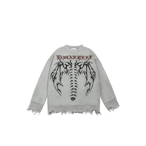 Dark Street Style Skeleton Loose Cardigan Sweater