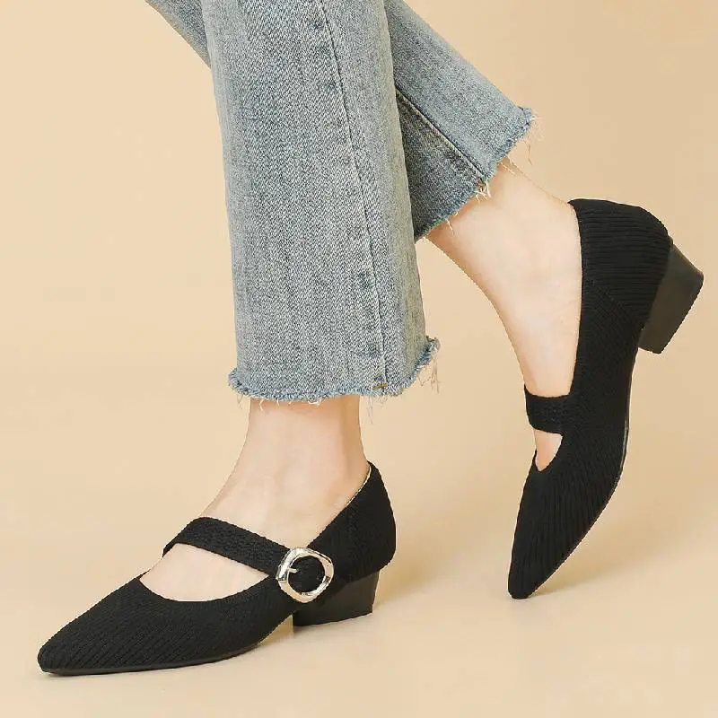 Casual Plain Mary Jane Shoes-8