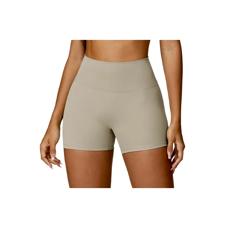 Plain Casual Sports Shorts Women-6