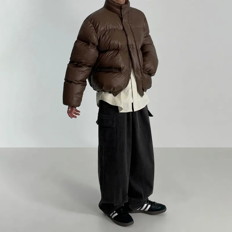 Retro Loose Down Jacket-4