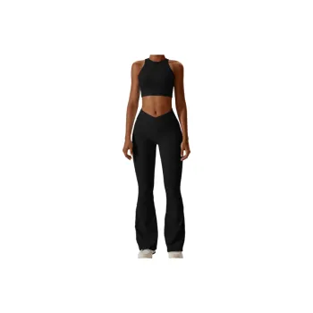 Casual Basics Fine Rib Knit Fitness Kit Women