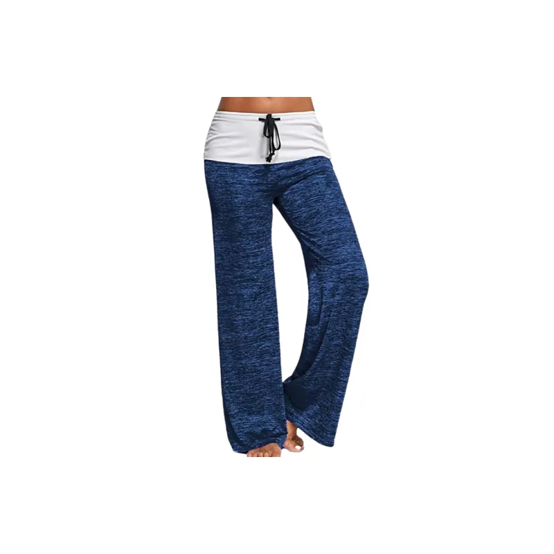 Simple Plain Cotton Blended Fabric Casual Pants Women-2