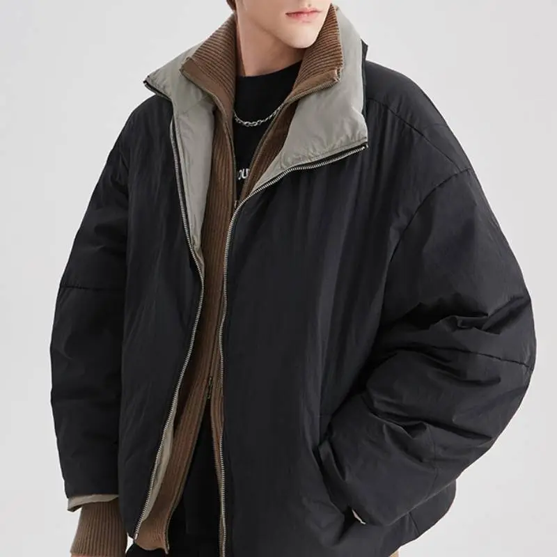 Casual Loose White Duck Down Jacket-1