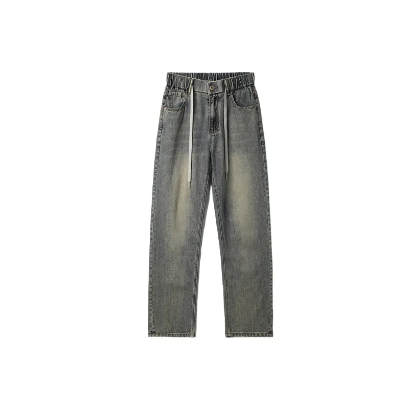 Retro Straight Leg Jeans-0