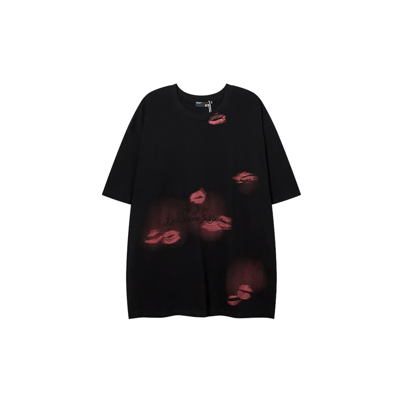 Letter Fashionable 100% Cotton T Shirt-0