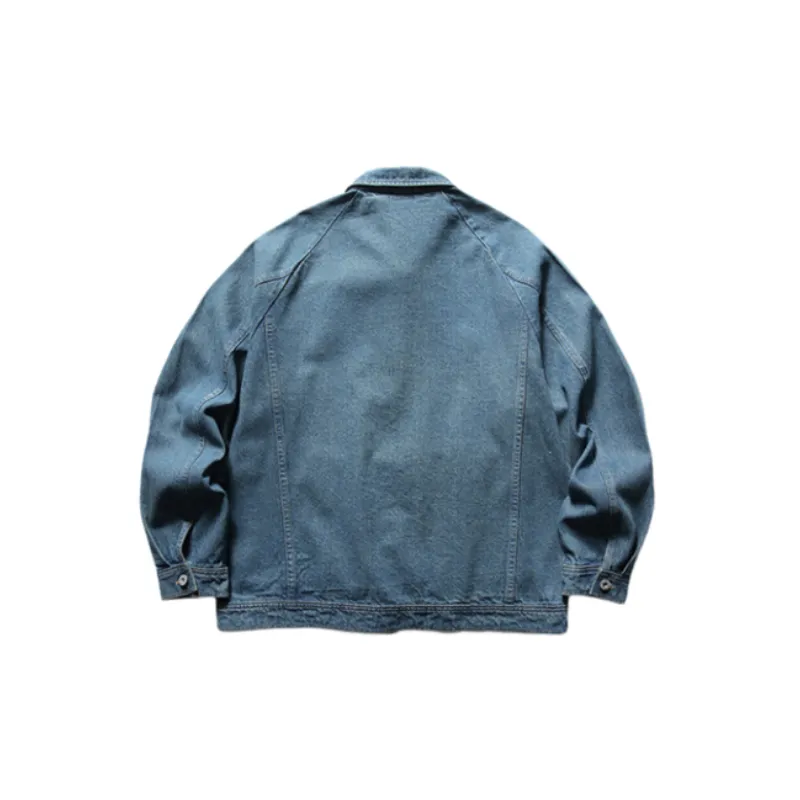 Fashion Washed Denim Jacket-1