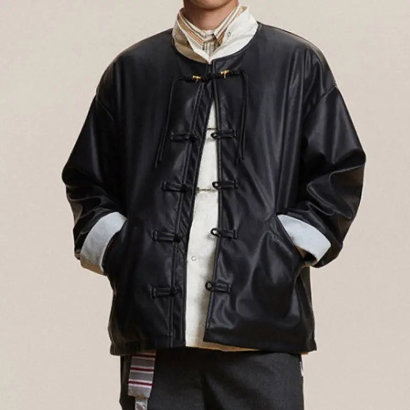 Simple Casual Leather Jacket-1
