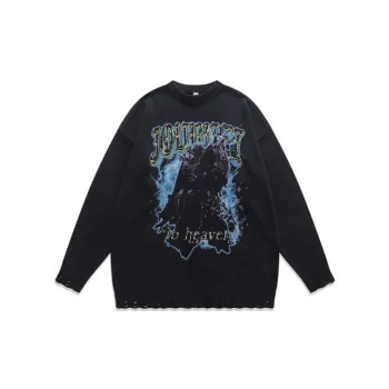 Street Printed Lazy Style Sweater